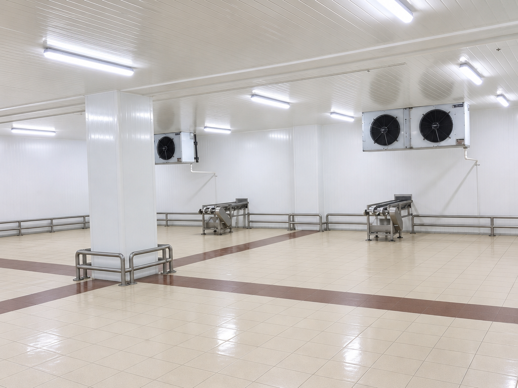 Milk cold storage room and dispatch — ATMAN pouch milk plant