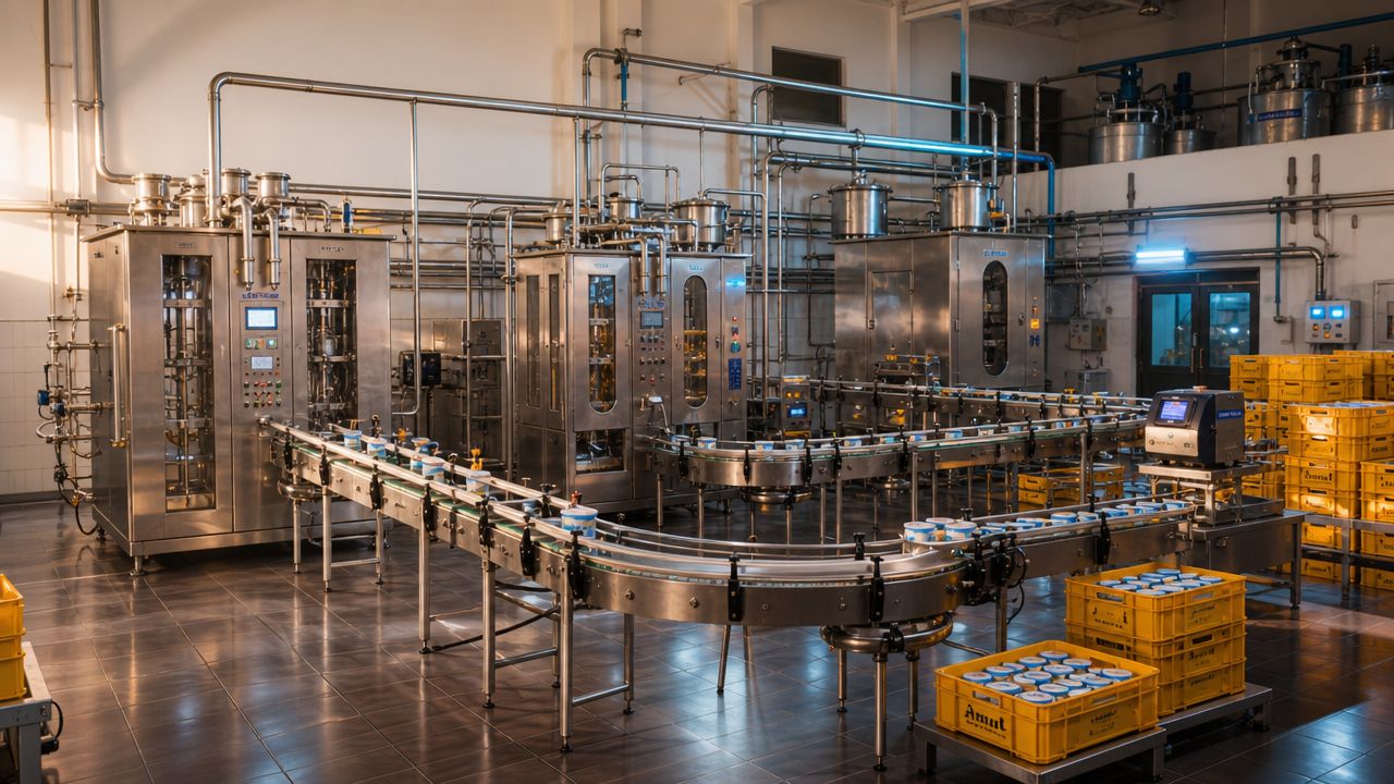 High-heat treatment and homogenisation — ATMAN curd plant