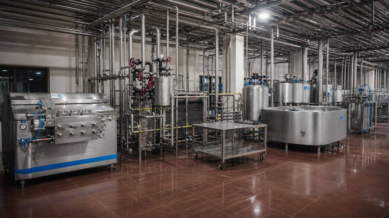 Curd processing and incubation line — ATMAN curd plant