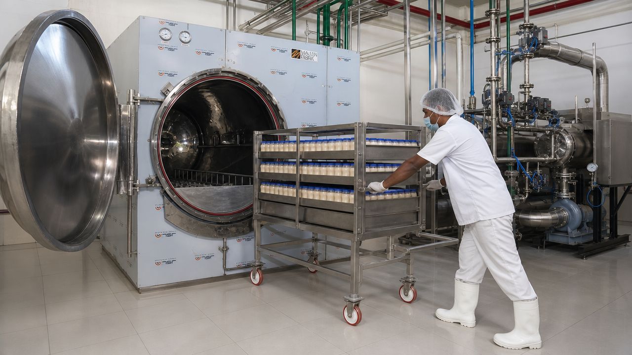 Milk reception and chilling section — ATMAN flavoured milk plant
