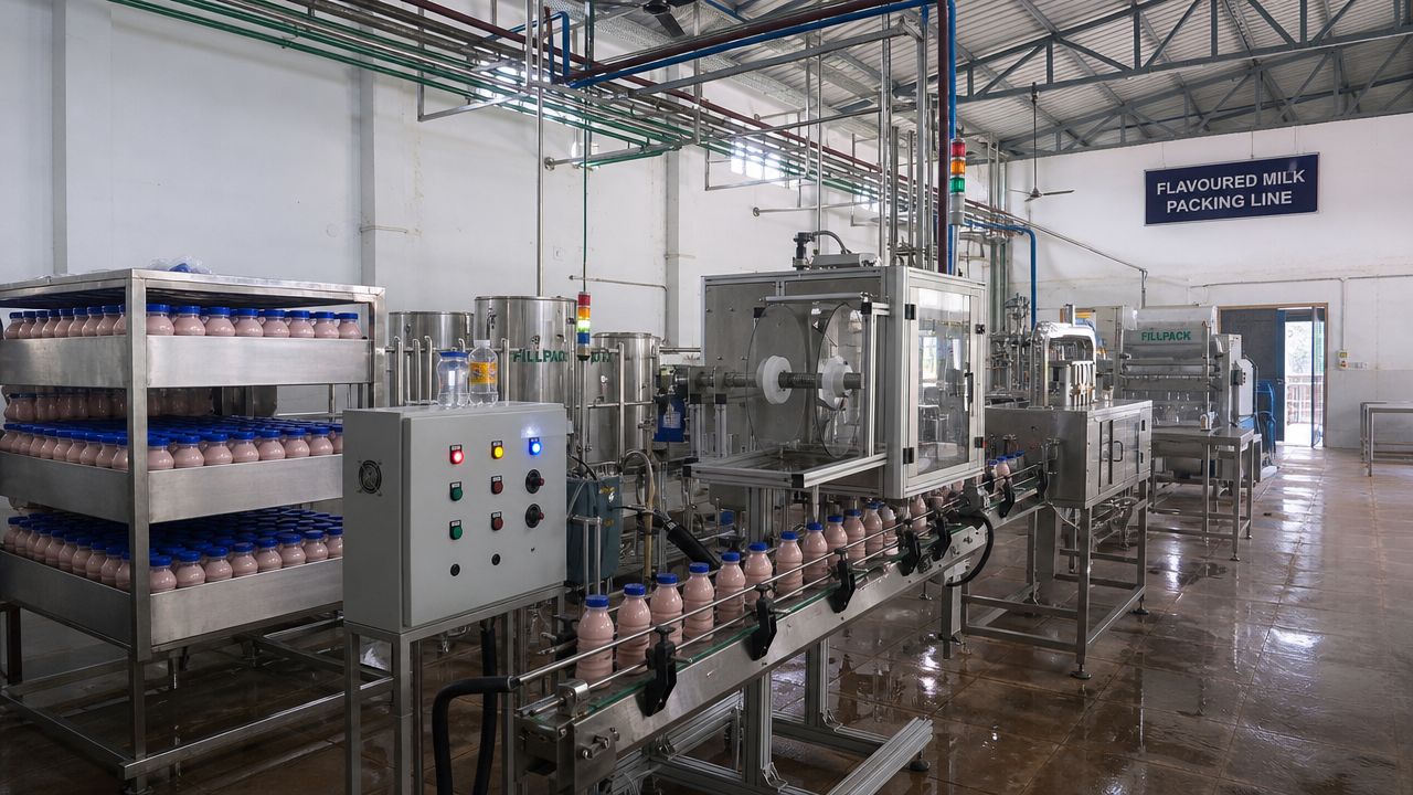 Stainless steel milk silos — ATMAN flavoured milk plant
