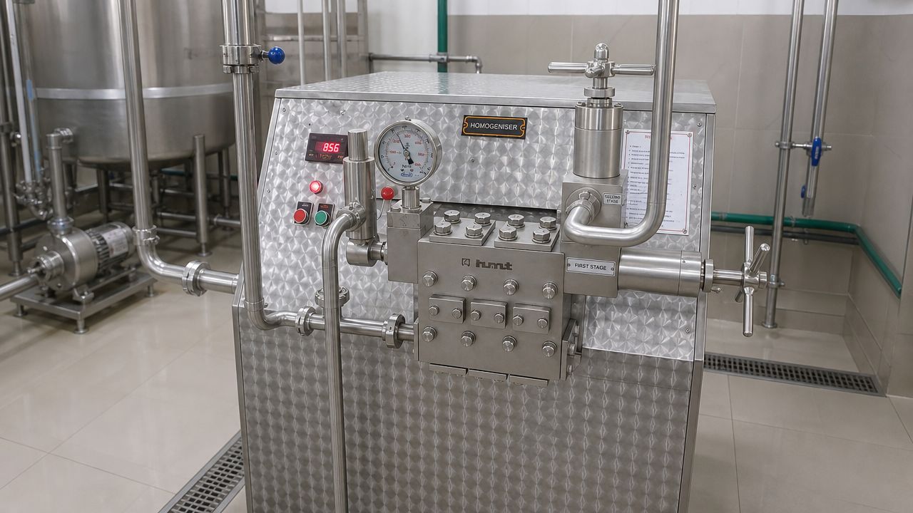 Automated milk processing line — ATMAN flavoured milk plant