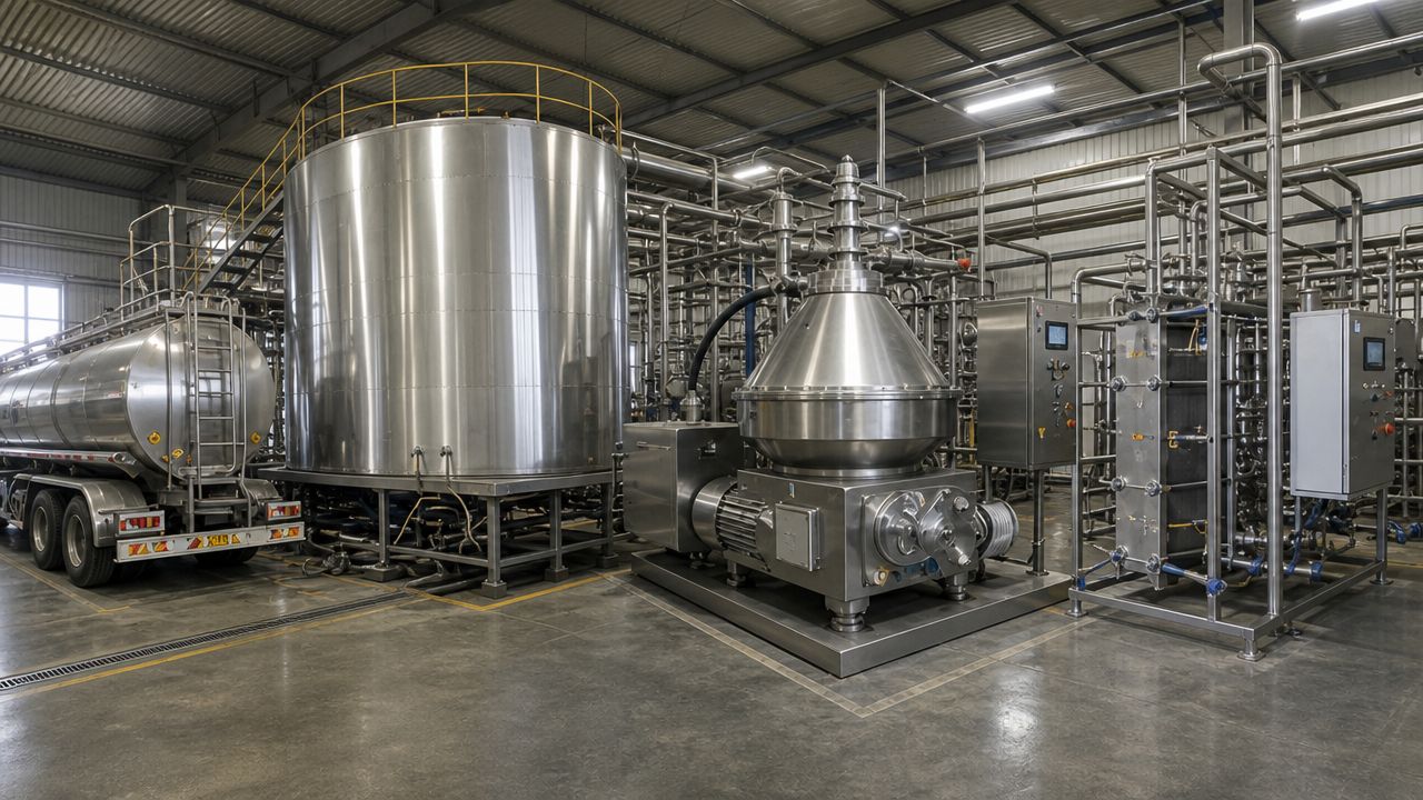 Vacuum evaporation and concentration — ATMAN milk powder plant