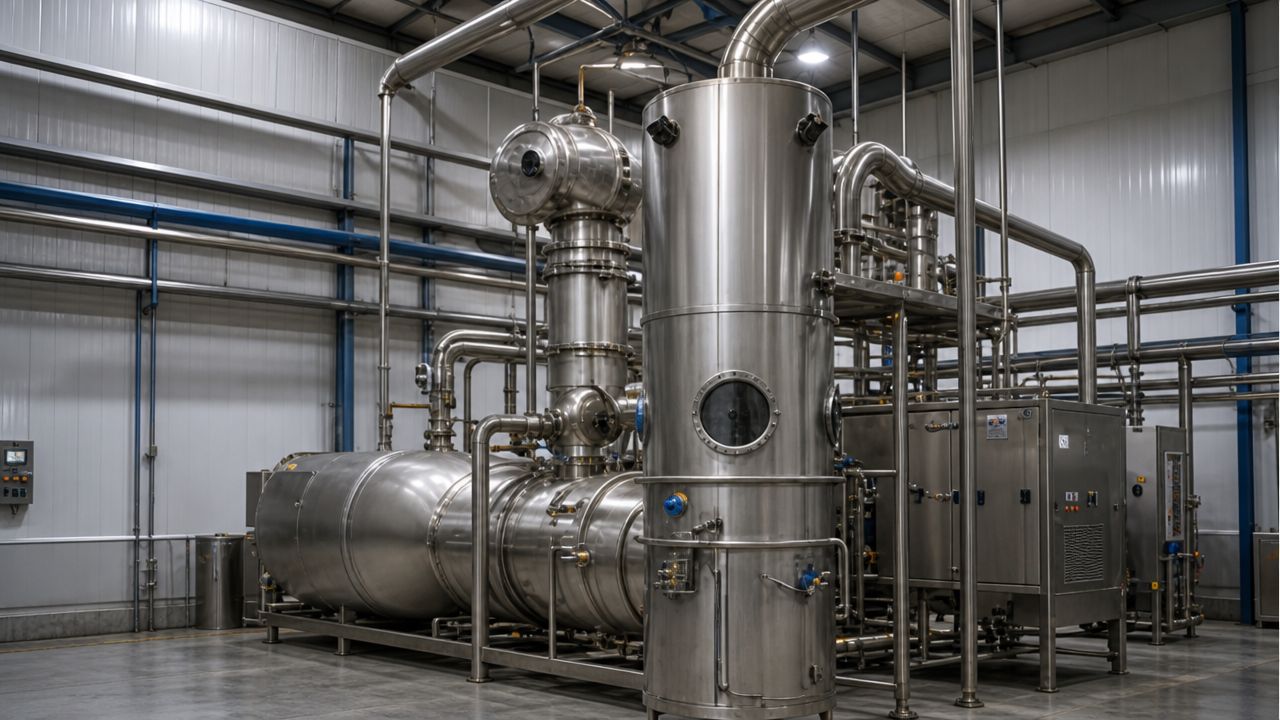 Milk evaporator falling film — ATMAN milk powder plant