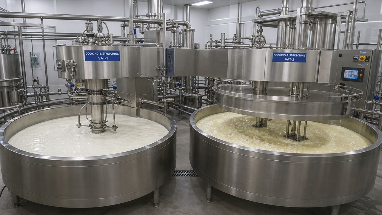 Culture and acidification — ATMAN mozzarella plant