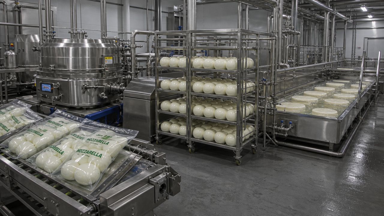 Mozzarella plant equipment — ATMAN mozzarella plant