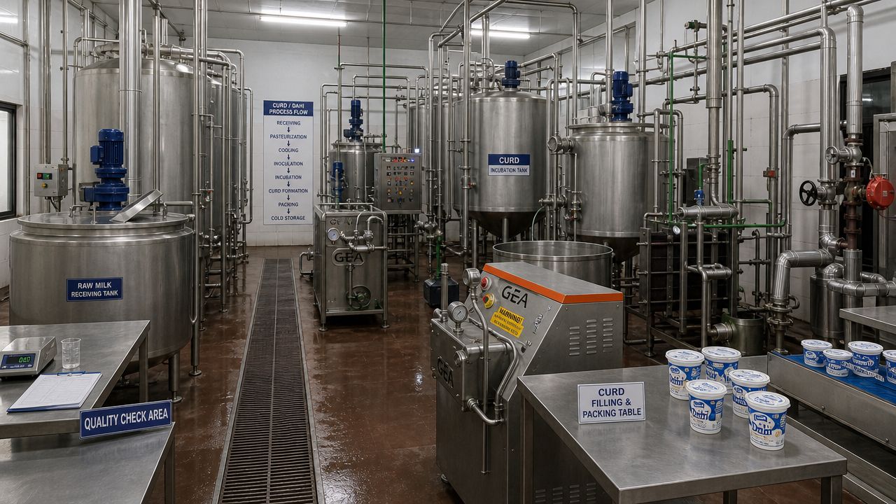 Shrikhand and mishti dahi fermentation tank