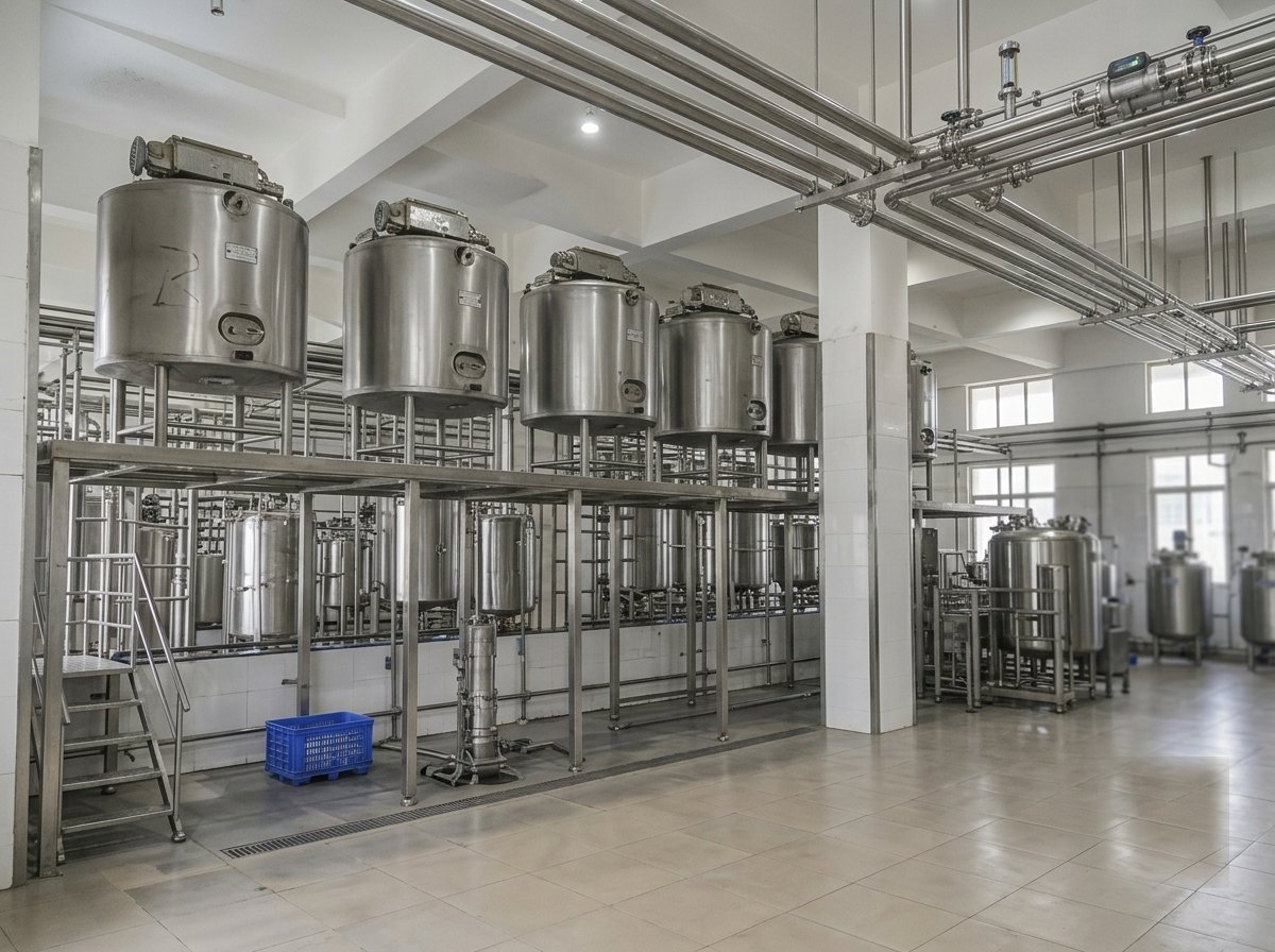 Jacketed insulated ageing vat for ice cream mix by ATMAN Group India
