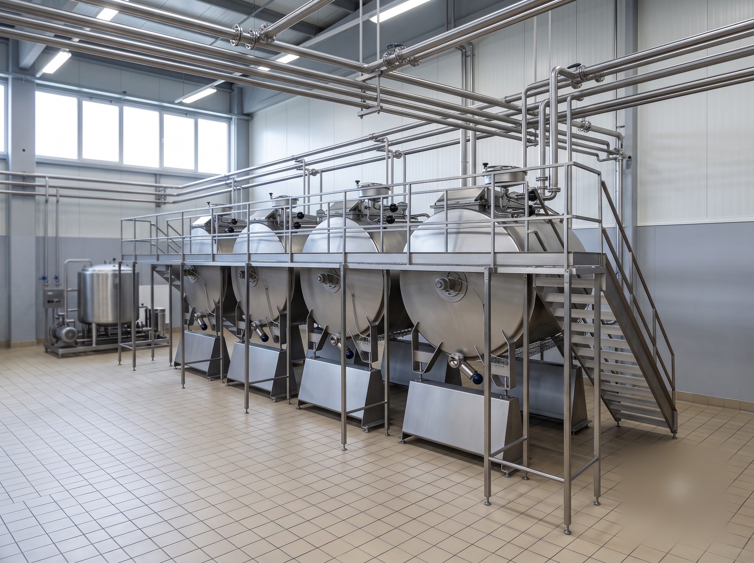 Jacketed cheese and paneer vat with cutting and stirring by ATMAN Group India