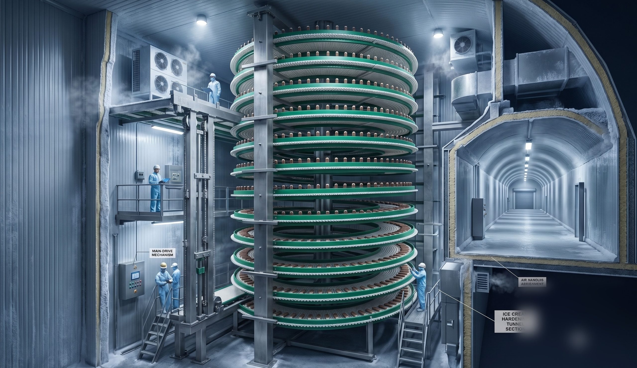 Ice Cream Hardening Tunnel by ATMAN Group India