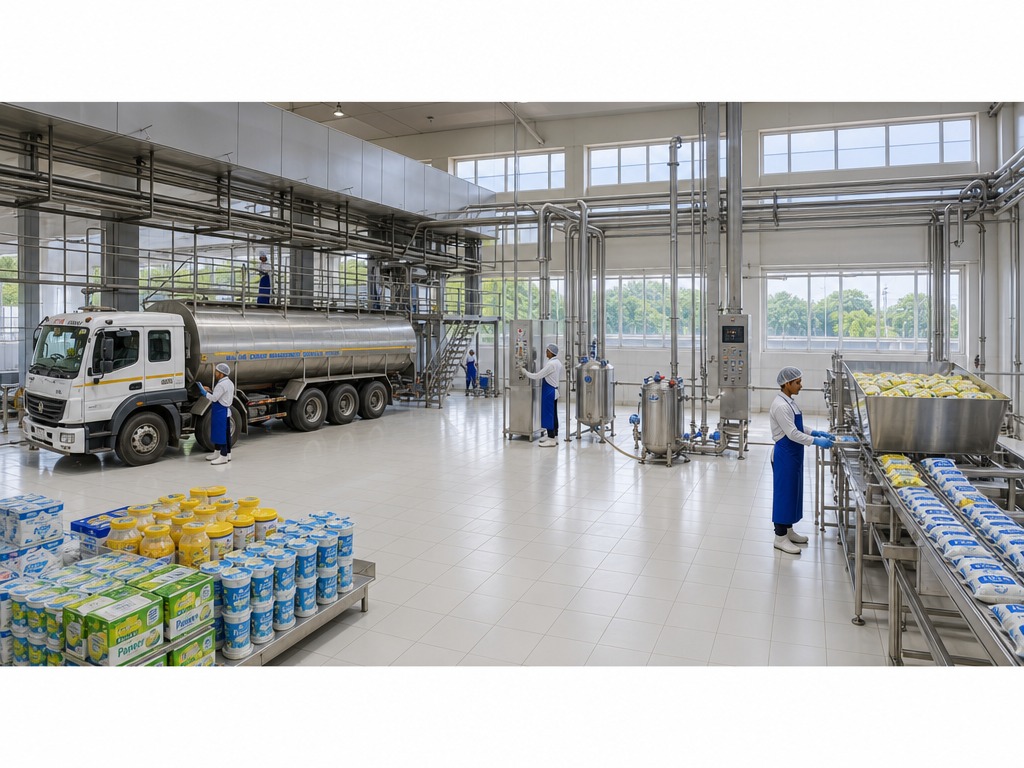 Milk pouch filling machine — ATMAN turnkey dairy plant