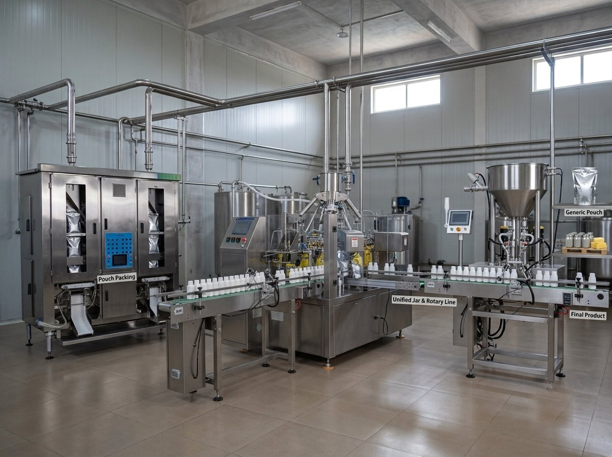 Ghee filling and packing machine — ATMAN turnkey ghee plant